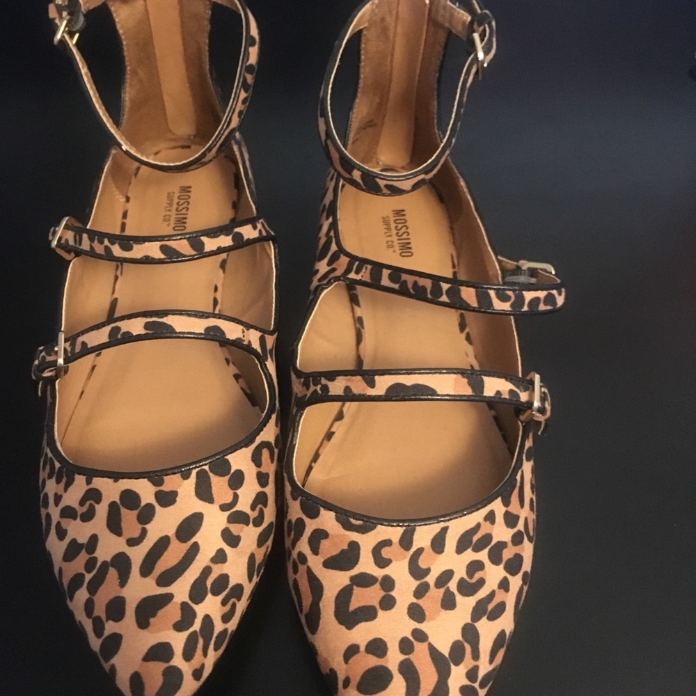 Buckle Cheetah Flats, 9.5, Target, Worn Once